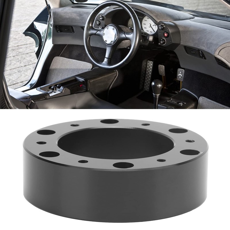 STEERING WHEEL SPACER ALUMINUM ALLOY 1IN INCREASE HEIGHTEN PAD ADAPTER
