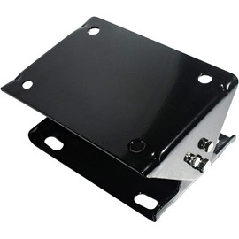 BLUBIRD HRS3812 20 ga. 8.5" x 6" Universal Hose Reel Swivel Mount for Floor, Wall, Ceiling, 140 Degree Rotation, Black Powder Coated, Steel, 4 Slotted Holes