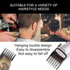 Guards Cutting Guides Professional Comb Set，10 Pcs Black Hair Cutting