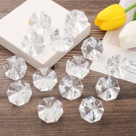 DAHI Decorative Diamonds 35 Pieces 32 mm Acrylic Crystal Table Decoration Confetti Wedding Decoration (32 mm Transparent)