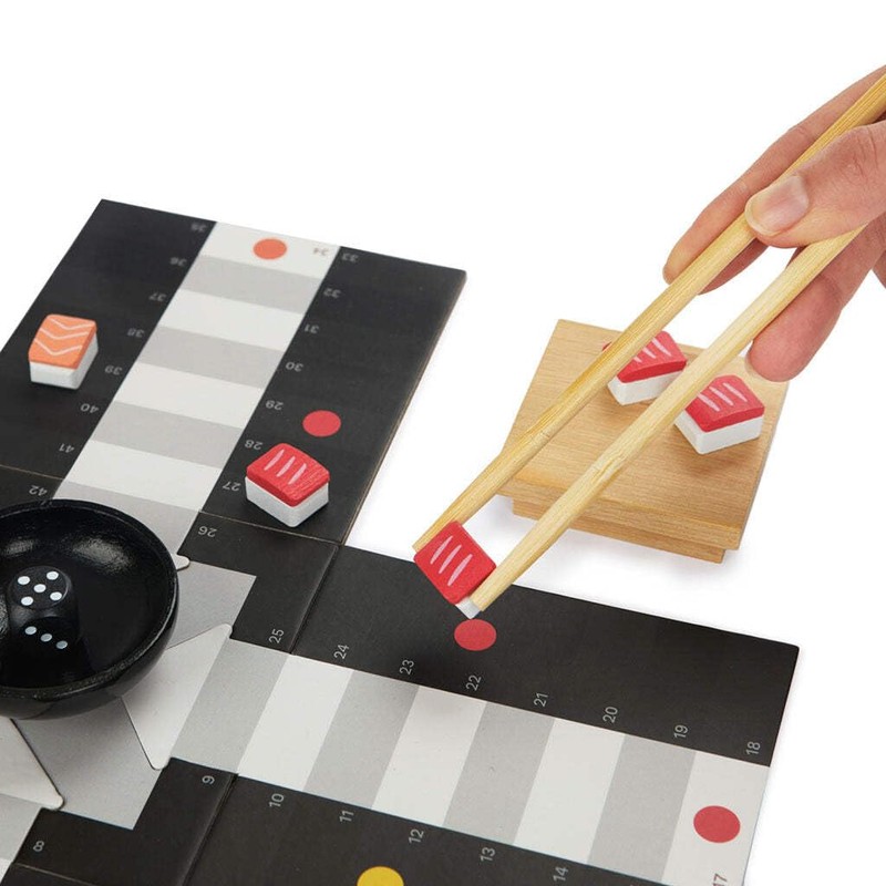 balvi Ludoshi Original Classic Game in Sushi Design Wood/Bamboo