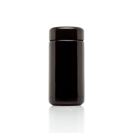 Infinity Jars Tall Screw Top Jar 100 Ml (3.3 fl oz), UV Black Glass Airtight Smell-Proof Container for Coffee, Tea, Dried Goods, Refillable Tall Jar for Long-Term Kitchen Storage