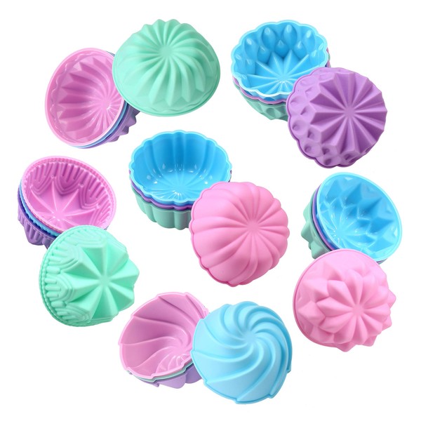 To encounter Silicone Cupcake Baking Cups, Food Grade Non-Stick Silicone