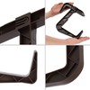 KADAX Flower Box Bracket, No Drilling, Balcony Box Holder Set,