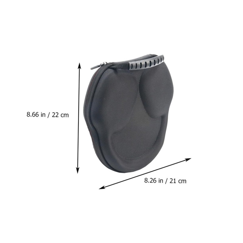 LABRIMP 1pc Headphone Storage Case with Mesh Pocket for Shockproof