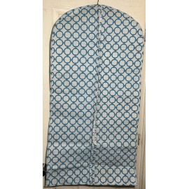 Gold coast New Hanging zip garment bag Storage Organizer travel 46"X24" Turquoise printed