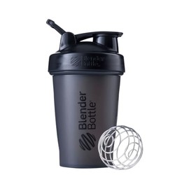 BlenderBottle Classic Shaker Bottle Perfect for Protein Shakes and Pre Workout, 20-Ounce, Black
