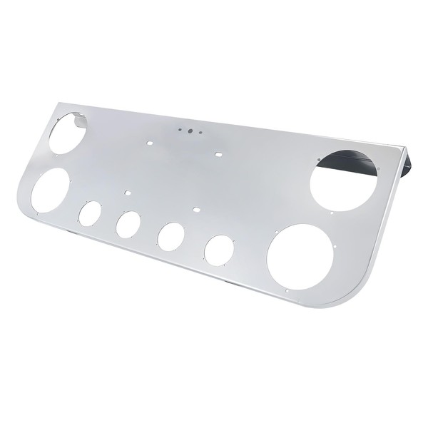 Cabtherlyn Tail Light Panel Stainless Steel with Four 4.49" and