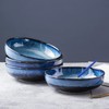 UNICASA Ceramic Pasta Bowls, Porcelain Salad Set of 4, 26