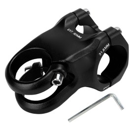 31.8mm Handlebar Stem 15 Degree Adjustment Aluminum Alloy Light Weight Bike Handlebar Stem Black