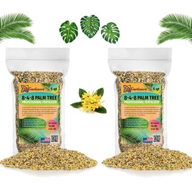Gardenera Premium All Season Palm, Ixora, and Ornamental Plant Food (8-4-8) - Feed Your Landscape for Long-Lasting Beauty - 10 QUARTS