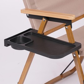 Clip on Side Desk Cup Holder Folding Chair Tray for Outdoor Beach Camping Lounge Chair