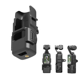SHEAWA DJI Osmo Pocket 3 Mount Adapter Extended Mount Case 1/4 Screw Hole Bracket with Cold Shoe Heavy Duty Mount Adapter for DJI Osmo Pocket 3 Mount Each Shooting Accessories
