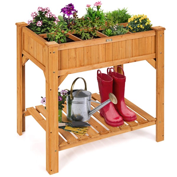 Giantex Raised Garden Bed, Elevated Planter Box Kit with 8