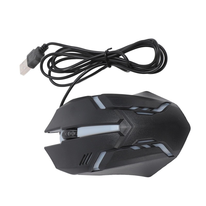 ciciglow Wired Gaming Mouse, 3 Buttons Ergonomic RGB Gaming Mice,