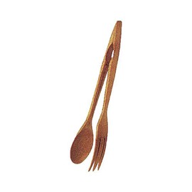 Long Bamboo Wood Salad Cooking Tongs, 10 1/4 Inch