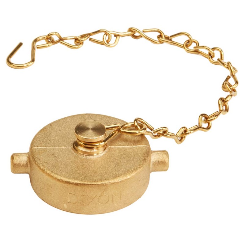 Brass Pin Lug 1 1/2" NH Cap with Chain
