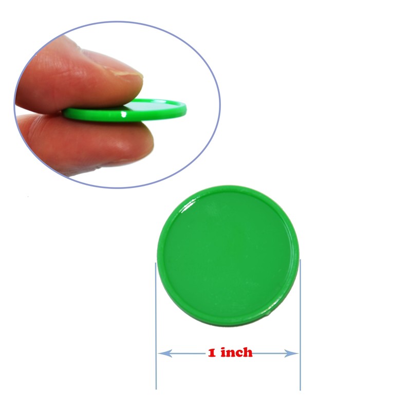 Smartdealspro Set of 100 25MM/1 Inch Opaque Plastic Learning Counting