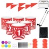 DigNew Backyard Golf Game 6 Holes Set,Portable Outdoor Game for
