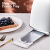 Roter Mond 2 Slice Toaster Retro Stainless Steel with Bagel,