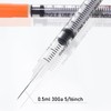 U-100 0.5cc/ml 30 Gauge 5/16" Syringe, Individually Packed 100 PACK