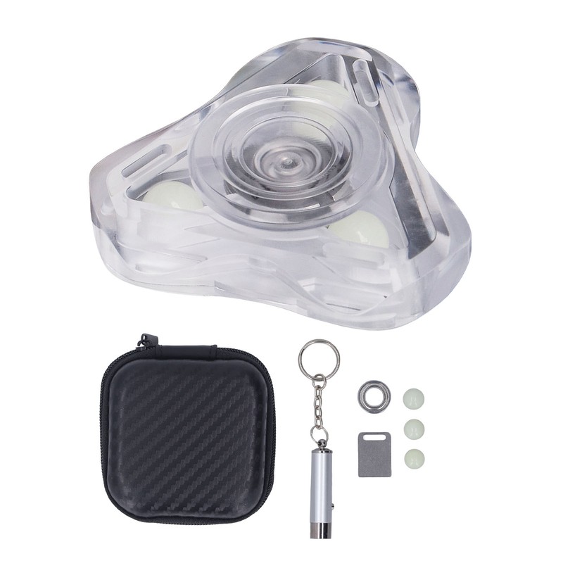 Fingertip Gyroscope Glow in The Dark 3 Leaves Reduce Anxiety