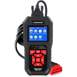 KONNWEI OBD2 Diagnosegerät Universal KFZ-Fehlercode-Lesegerät für Europäische OBD II/EOBD Protokolle nach 2003 Schwarz
