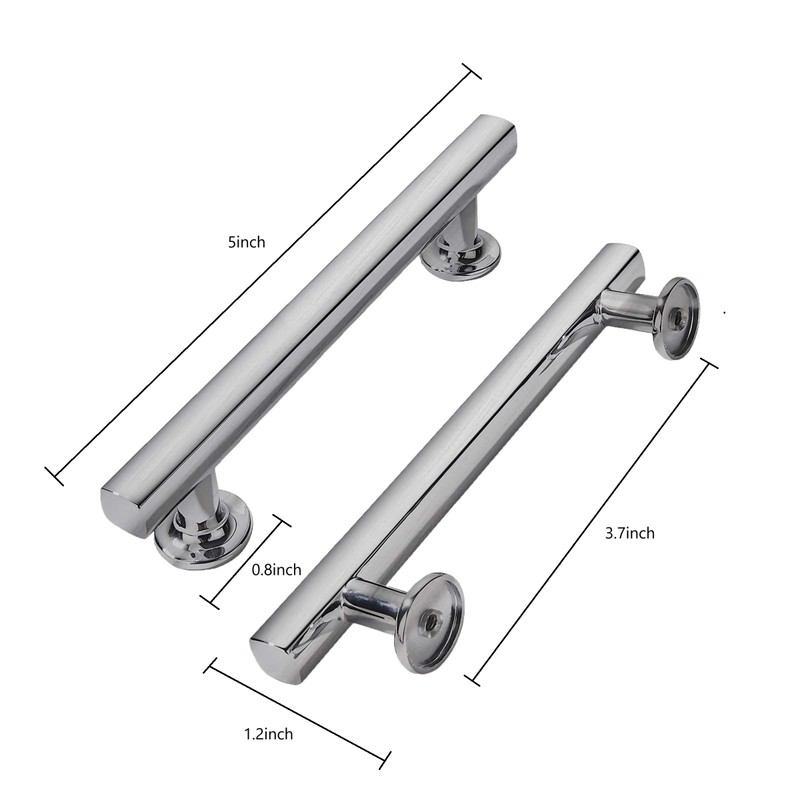 khtumeware 10 Pack 3-3/4 Inch(96mm) Brushed Satin Nickel Cabinet Pulls