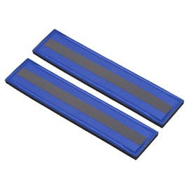 PATIKIL Reflective Patch 1x6", 2 Pcs Hook and Loop Fastener Safety Appliques for Night Sportsperson Worker Hiker, Blue