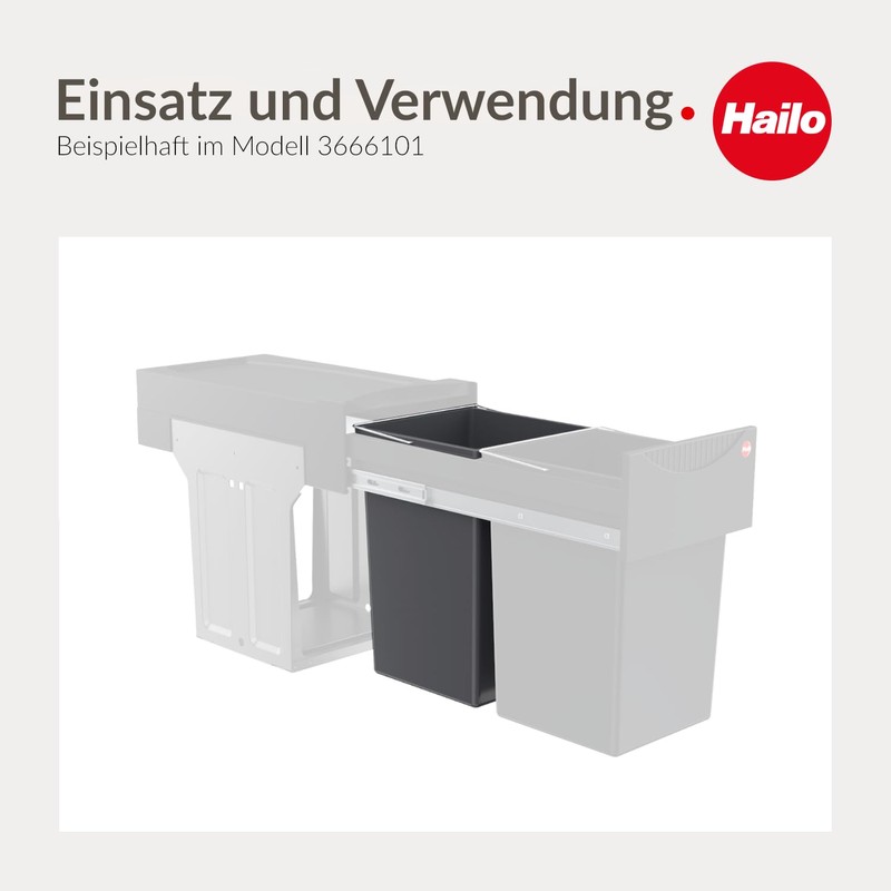 Hailo 15L Inner Bucket Replacement Bin 1008879 - Bin Insert