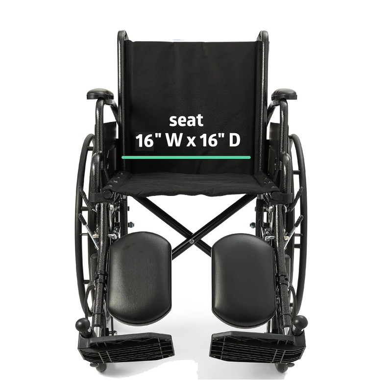 Migeek Wheelchair 16 inch Seat, Wheelchair Replacement Seat, Nylon Seat