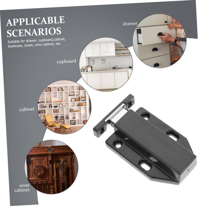 SHINEOFI 4pcs Magnetic Push Latch Touch Open Cabinet Accessory for