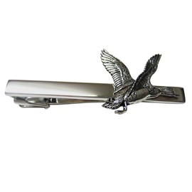 Flying Mallard Duck Bird Square Tie Clip