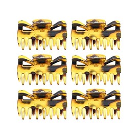 Pack of 6 Assorted Colour 6cm Cute Hair Claws/Clamps/Clips