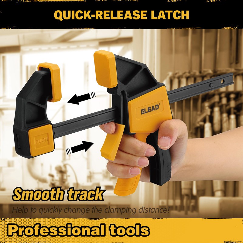 8-Piece Clamps for Woodworking - 4 Pcs 6 inch Bar