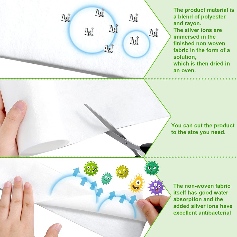 Skinfold Dry Sheet, Soft Absorbent Pads with Silver Ions, Disposable