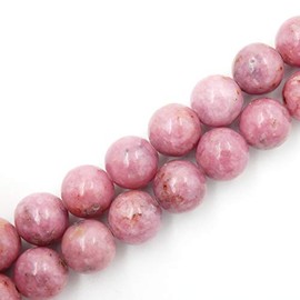 Malahill - abalorio de piedras preciosas de primera calidad para hacer joyas, abalorio de piedra natural preciosas al por mayor, 2 hebras de grado AAA, abalorio de rodocrosita de 6 mm