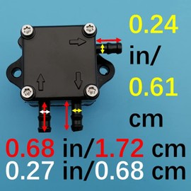 Tuzliufi Bomba de combustible compatible con Honda BF25 BF30 BF35 BF40 BF45 BF50 BF75 BF90 Motor 16700-ZW1-004 16700-ZV5-003 1997 1998 1999 2000 2001 2002 2003 2004 2005 2006 2007 Z693