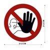 XXL Access Prohibited Stickers Diameter 21 cm Sticker No Passage