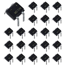 YFFSFDC 100pcs 0.5A 1000V MB10M Bridge Diode Rectifier Anti-Backflow Diode Electronics Parts