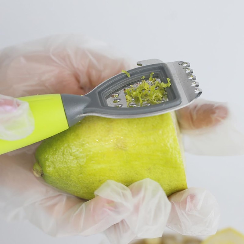 Alnicov Lemon Zester Bar Tool 3 in 1, Citrus, Lime