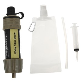 WOONEKY 1Pc Mini Water Filter Straw Portable Outdoor Water Purifier for Camping and Emergency Use Lightweight Design Essential Outdoor Accessory