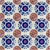 Ceramic Talavera Mexican Tile 4x4", 9 Pieces (NOT Stickers) A1