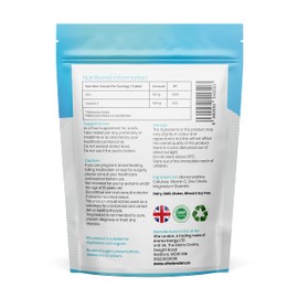 Vitamin C & Zinc 1200mcg | 120 High Strength Vegan Tablets (Not Capsule or Powder) | Made in UK | for Normal Immune System | Supplement for Men & Woman