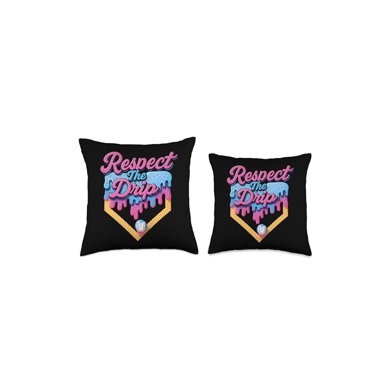 Baseball Drip Boys Home Plate Ice Cream Respect The Drip