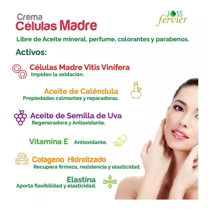 Joss Crema Células Madre Y Aceite De Semilla De Uva