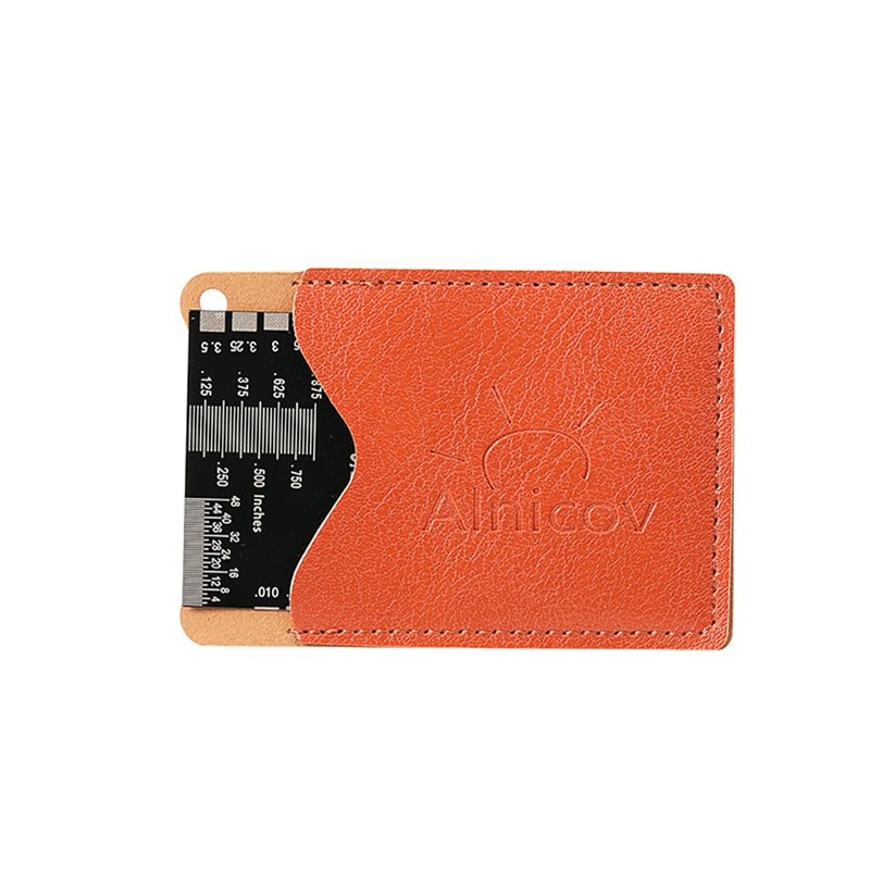 RuiJOTWAT Guitar String Action Ruler Guitar Repair Tool with Leather