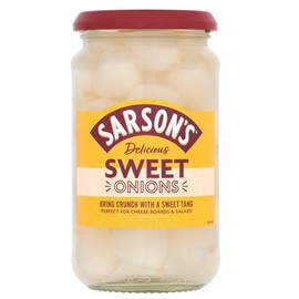 Sarsons Sweet & Mild Silverskin Onions 460g (Pack of 1)