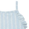 Modern Moments by Gerber Baby Girls' Ruffle Romper, Light Blue