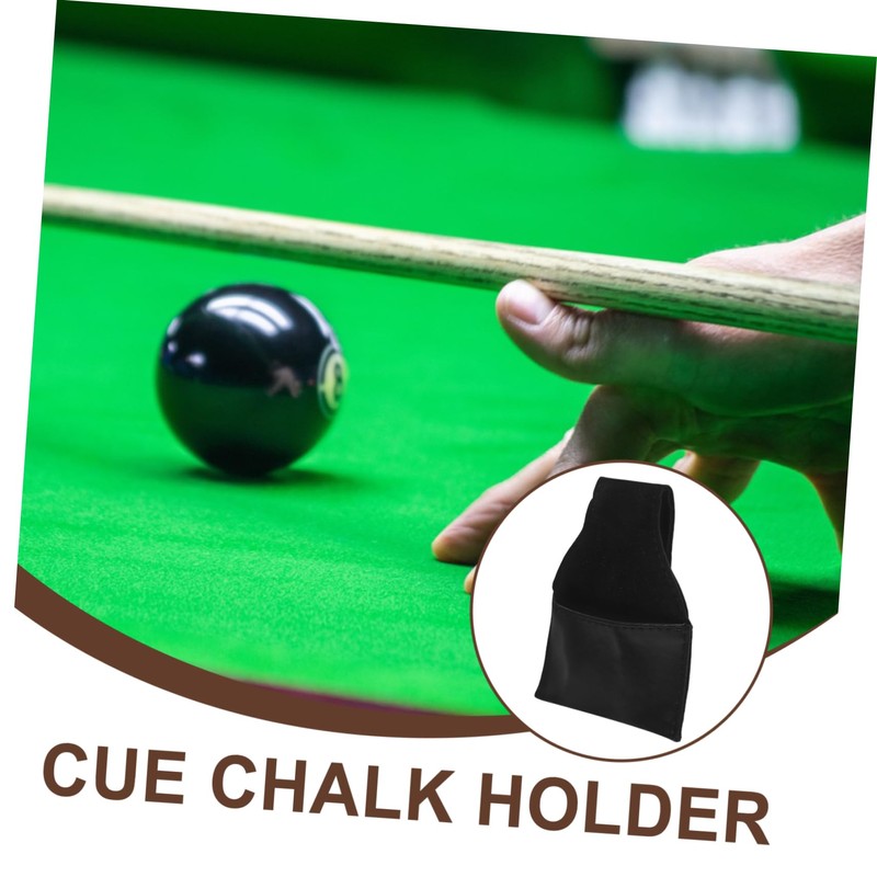 WHAMVOX Billiard Portable Chalk Holder Convenient Pool Table Accessory Black